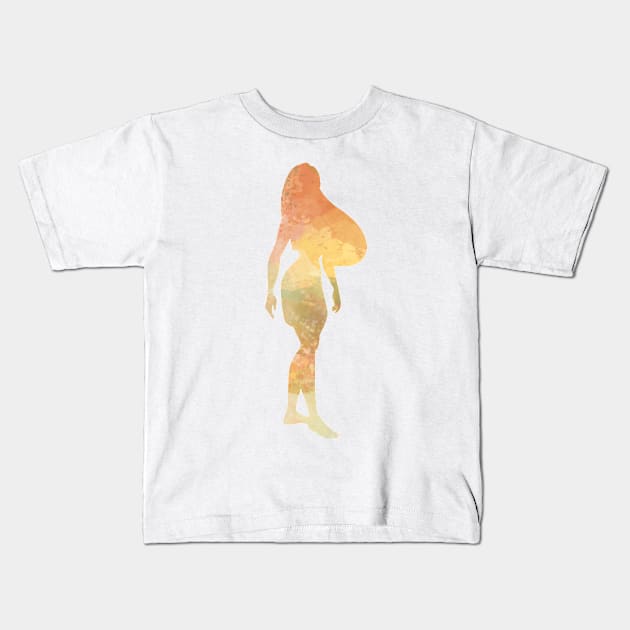 Character Inspired Silhouette Kids T-Shirt by kimhutton